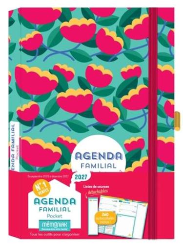 Agenda familial pocket mémoniak 2027