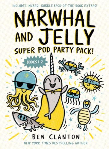 Narwhal and jelly: super pod party pack! (paperback books 1 & 2) |