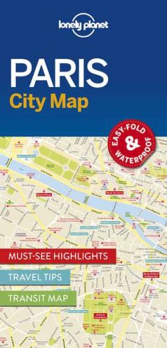 Lonely planet paris city map