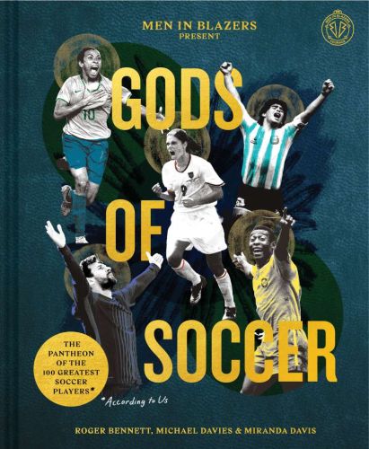 Men in blazers present gods of soccer