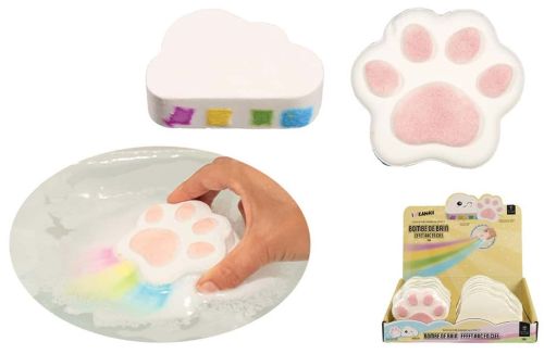 Bombe de bain effet arc-en-ciel kawaii 150 g.