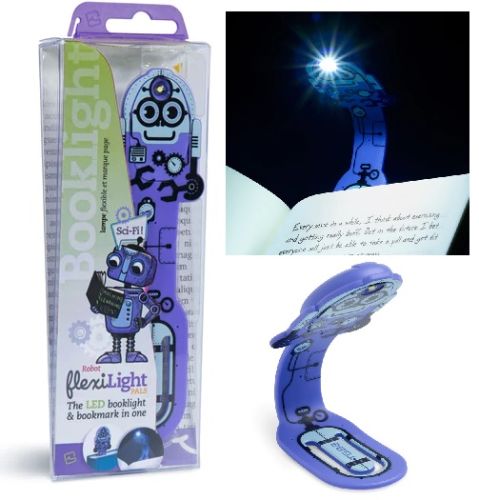 Lampe de lecture flexible robot violet