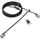 Verrou à clé double pour ordinateur portable microsaver 2.0