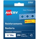Renforts autoadhésifs transparent (pqt 250)