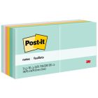 Feuillets originaux post-it® - bistro sur la plage 3 x 3 po bloc de 100 feuillets (pqt 12)