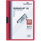 Couverture de présentation duraclip® capacité de 30 feuilles rouge
