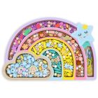 Coffret perles en bois arc-en-ciel 400 pièces