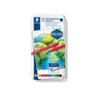 Boîte métal de 12 crayons aquarellables assortis