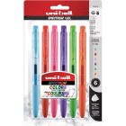 Stylo gel rétractable spectrum paquet de 6 couleurs variées