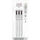 One stylos gel rétractable paquet de 3 encre noire