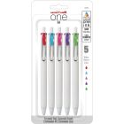 One stylos gel rétractable paquet de 5 couleurs assorties