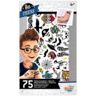 Tattoos lavables 75 pièces