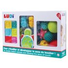 Coffret d'éveil (livre, cubes, balles)