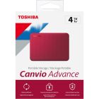 Disque dur externe usb 3.0 canvio advance de 4 to rouge