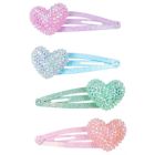 Attaches cheveux en coeur (ensemble de 4)