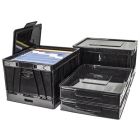 Boite pliable avec couvercle noir