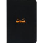 Rhodia classic cahier piqué ligné a4 noir