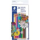 Crayons de couleur duo, 24 crayons/ 48 couleurs