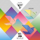 Origami uni, ensemble de 100 feuilles