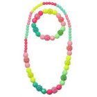 Ensemble collier et bracelet vivement vibrant
