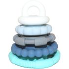 Anneau de dentition empilable arc-en-ciel - océan