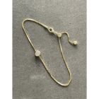 Bracelet sweet love - moissanite - doré