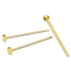 Attaches parisiennes métal blanc plaqué laiton 3”