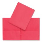 Couverture de présentation à pochettes rouge