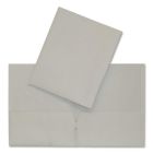 Couverture de présentation à pochettes gris