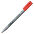 Marqueur soluble à l'eau lumocolor® pointe fine, 0,6 mm. rouge