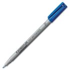 Marqueur soluble à l'eau lumocolor® pointe fine, 0,6 mm. bleu