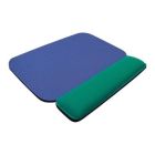 Tapis de souris avec repose-poignet super-gel bleu