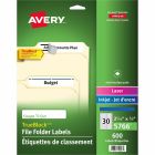 Étiquettes de classement trueblock™ paquet de 600, 20 feuilles. bleu