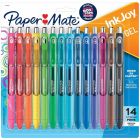 Stylo à bille rétractable inkjoy® gel 0,7 mm. paquet de 14 couleurs mode variées