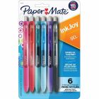 Stylo à bille rétractable inkjoy® gel 0,7 mm. paquet de 6 couleurs variées