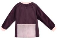 Tablier de bricolage, bourgogne et rose, 4 ans (geo