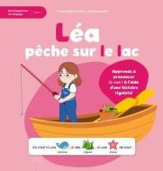 Léa pêche sur le lac