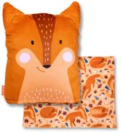 Ensemble peluche couverture 3 en 1 renard