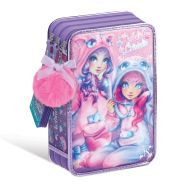 Trousse à crayons 3 volets - party pyjama - nebulia & cristalia