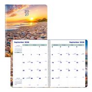 Agenda mensuel 16 mois (2026-2027) plage de galets 11 x 9-1/16 po