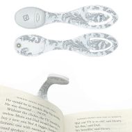 Lampe de lecture flexible fleurs blanches